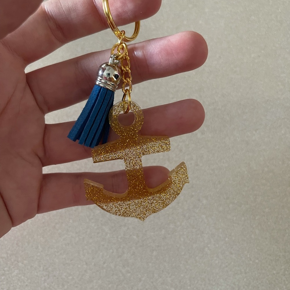 Handmade Anchor Keychain - Picture 2 of 6